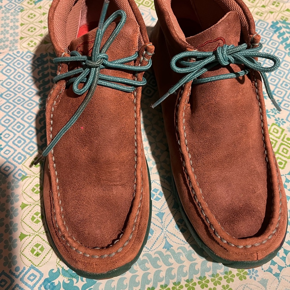 Twisted X Men's Brown and Teal Chukka Boots - Picture 5 of 8